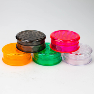 2.5" Transparent Plastic Grinder 3 Piece