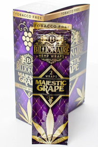 Billionaire Hemp Wraps display - Grape
