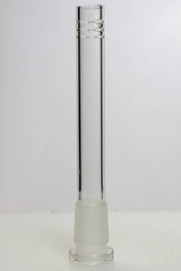 Glass open ended 6 slits downstem - 5 1/4 inches